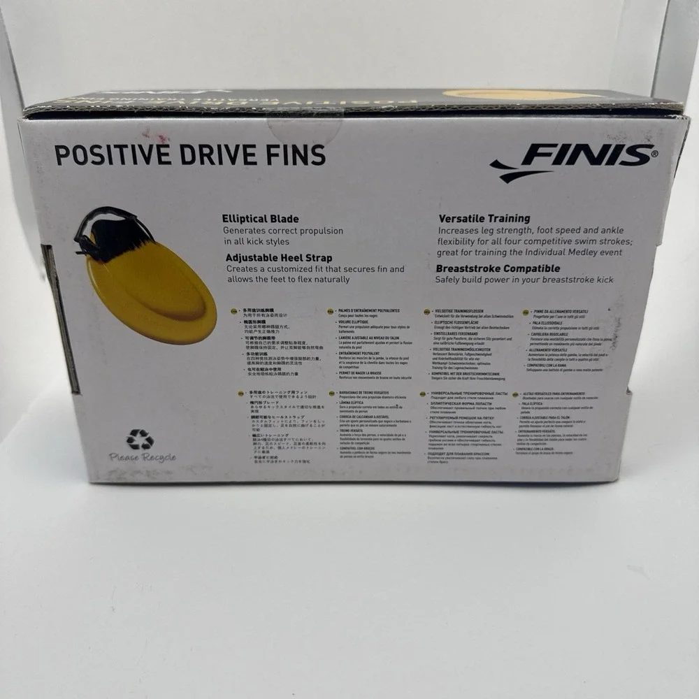 Positive Drive Swim Fins for All Four Strokes - Ergonomic Fit - X-Small